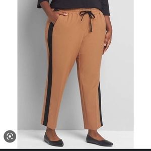 Lane Bryant Perfect Drape Slim Ankle Pant- Side Stripe